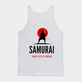 SAMURAI (HONOR - JUSTICE - COURAGE) Tank Top